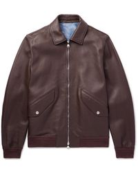 Valstar - Roy Full-Grain Leather Blouson Jacket - Lyst