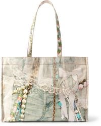 Acne Studios - Printed Canvas Tote Bag - Lyst
