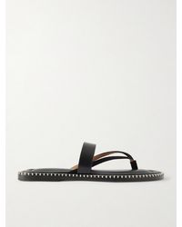 Dries Van Noten - Leather And Suede Sandals - Lyst