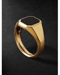 David Yurman - Streamline 18-Karat Onyx Signet Ring - Lyst