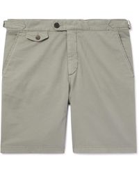 MR P. - Straight-leg Organic Cotton-blend Twill Bermuda Shorts - Lyst