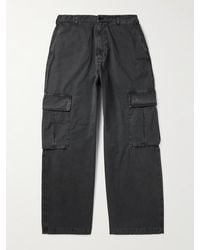 Acne Studios - Weit geschnittene Cargohose aus Baumwoll-Ripstop mit Logostickerei - Lyst