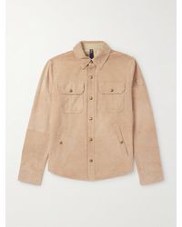 Polo Ralph Lauren - Reversible Logo-Appliquéd Suede And Shell Overshirt - Lyst