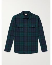 Faherty - Legend Checked Brushed-flannel Shirt - Lyst