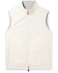 Kiton - Slim-fit Reversible Shell And Jersey Gilet - Lyst