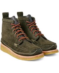 Yuketen Maine Guide 6-eye Db Leather Boots - Green