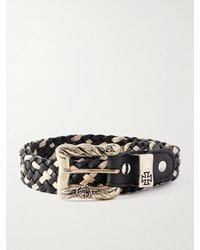 Enfants Riches Deprimes - 3Cm Logo-Engraved Braided Leather Belt - Lyst