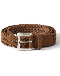 Anderson's - Woven Suede Belt - Lyst