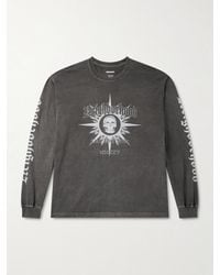 Neighborhood - Printed Cotton-Jersey T-Shirt - Lyst