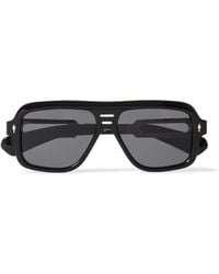Jacques Marie Mage - Glenn Gould Fugue Aviator-Style Acetate And-Tone Sunglasses - Lyst