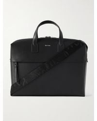 Paul Smith - Logo-print Textured-leather Briefcase - Lyst
