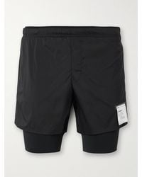 Satisfy - Slim-Fit Layered 8&Quot; Techsilk And Justice&Trade; Coldblack&Reg; Shorts - Lyst