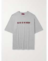 Gucci - Printed Cotton Jersey T-Shirt, Ready-To-Wear - Lyst