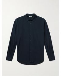 AURALEE - Cotton And Silk-blend Twill Shirt - Lyst