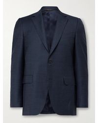 Canali - Checked Super 130S Wool Suit Jacket - Lyst