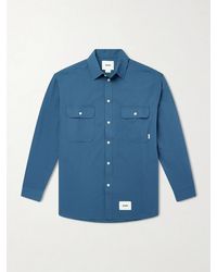 WTAPS - Checked Seersucker Shirt - Lyst