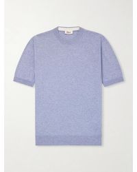 Altea - Maglia Cotton And Cashmere-Blend T-Shirt - Lyst