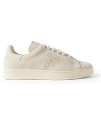 Tom Ford - Warwick Perforated Suede Sneakers - Lyst