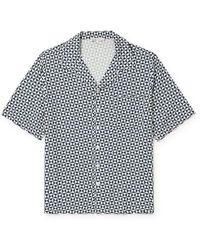 Onia - Camp-collar Printed Woven Shirt - Lyst