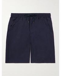 Giorgio Armani - Wide-leg Lyocell And Silk-blend Drawstring Shorts - Lyst