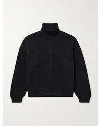 Fear Of God - Oversized Cotton-Blend Jersey Half-Zip Sweatshirt - Lyst
