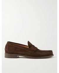 Sid Mashburn - Suede Penny Loafers - Lyst