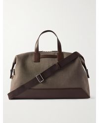 Dunhill - 1893 Leather-trimmed Canvas Holdall - Lyst