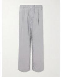 Our Legacy - Leisure Straight-leg Pleated Woven Trousers - Lyst