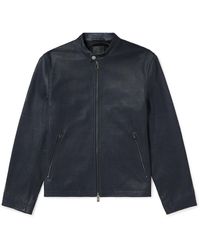 Theory - Wynmore Perforated Leather Jacket - Lyst