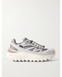 Moncler - Trailgrip Gtx Webbing And Rubber-Trimmed Leather, Suede And Mesh Sneakers - Lyst