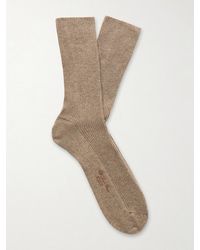 Loro Piana - Ribbed Cashmere-blend Socks - Lyst