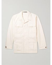 Loro Piana - Mojave Camp-Collar Cotton And Linen-Blend Field Jacket - Lyst