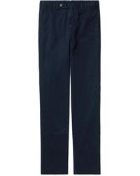 Sid Mashburn - Straight-leg Garment-dyed Cotton-twill Trousers - Lyst