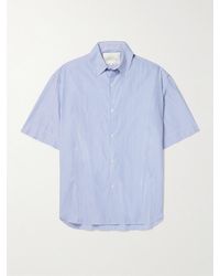 Studio Nicholson - Sorono Striped Cotton-Poplin Shirt - Lyst