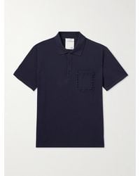 Valentino Garavani - Rockstud Embellished Cotton-Piqué Polo Shirt - Lyst