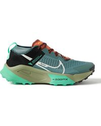 Nike Zoomx Zegama Rubber-trimmed Mesh Trail Running Sneakers - Green