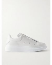 McQueen - Exaggerated-Sole Leather Sneakers - Lyst