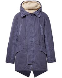 Yves Salomon - Shearling-Trimmed Cotton Hooded Parka With Detachable Down Lining - Lyst