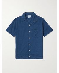 Oliver Spencer - Hemd aus einer Leinen-Baumwollmischung mit Reverskragen - Lyst