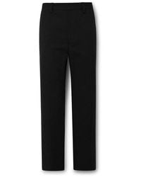 Acne Studios - Ayonne Straight-leg Cotton-blend Twill Trousers - Lyst