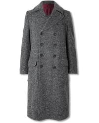 Rubinacci - Double-Breasted Belted Virgin Wool And Cashmere-Blend Coat - Lyst