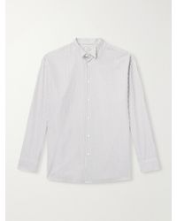 TOTEME - Striped Cotton-Poplin Shirt - Lyst