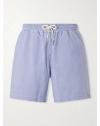 Orlebar Brown - Mastiff Ii Straight-Leg Mid-Length Striped Seersucker Swim Shorts - Lyst
