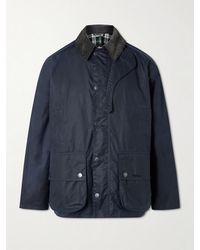 Barbour - Modified Beaufort Spectator Corduroy-Trimmed Waxed Cotton-Ripstop Jacket - Lyst