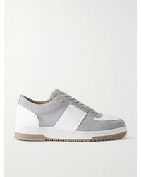 MR P. - Atticus Suede And Full-grain Leather Sneakers - Lyst