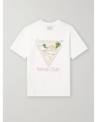 Casablancabrand - Maison De Reve Logo-print Organic Cotton-jersey T-shirt - Lyst