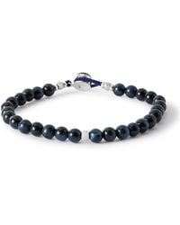 Mikia - Circle 8 Sterling, Labradorite And Tiger's Eye Bracelet - Lyst