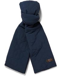 Beams Plus - Muffler Boa Logo-Appliquéd Padded Plush-Trimmed Quilted Shell Scarf - Lyst