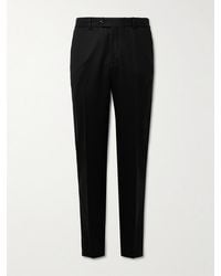 Rubinacci - Modluca Straight-Leg Pleated Wool-Flannel Trousers - Lyst