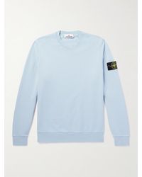 Stone Island - Sweatshirt aus Baumwoll-Jersey mit Logoapplikation - Lyst